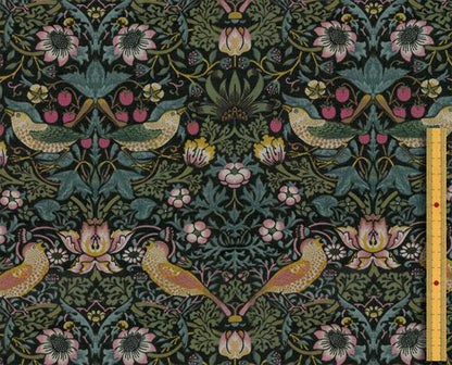 ベスト・オブ・モリス コットン100%の生地 イチゴ泥棒