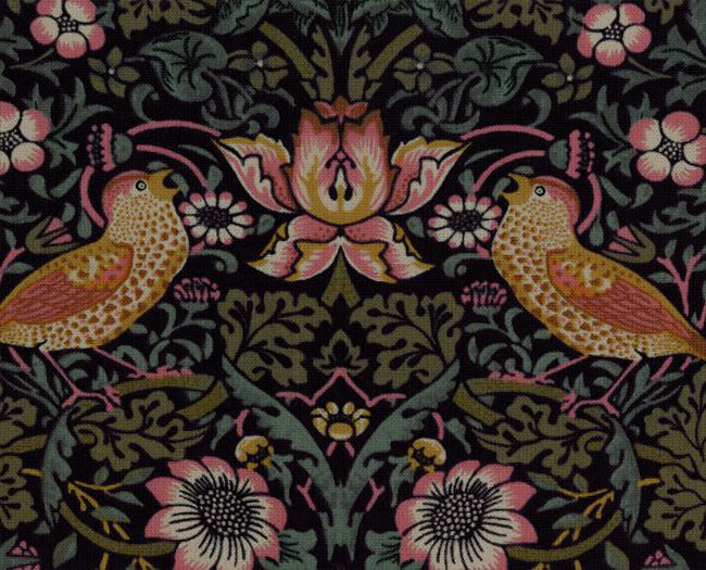 ベスト・オブ・モリス コットン100%の生地 イチゴ泥棒