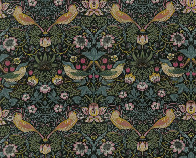 ベスト・オブ・モリス コットン100%の生地 イチゴ泥棒