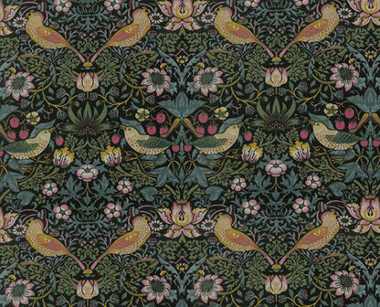 ベスト・オブ・モリス コットン100%の生地 イチゴ泥棒