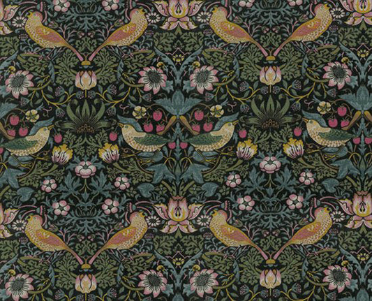 ベスト・オブ・モリス コットン100%の生地 イチゴ泥棒