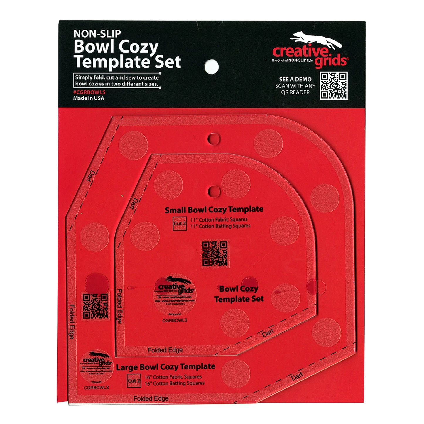 Creative Grids 専用テンプレートBowl Cozy Template Set
