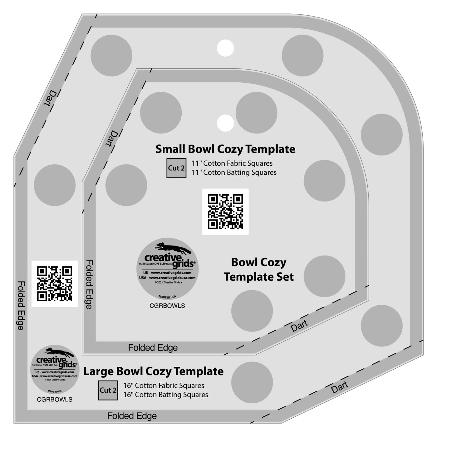 Creative Grids 専用テンプレートBowl Cozy Template Set