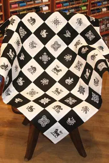 Sajou cross stitch kit Plaid Wissantウィッサン・キット