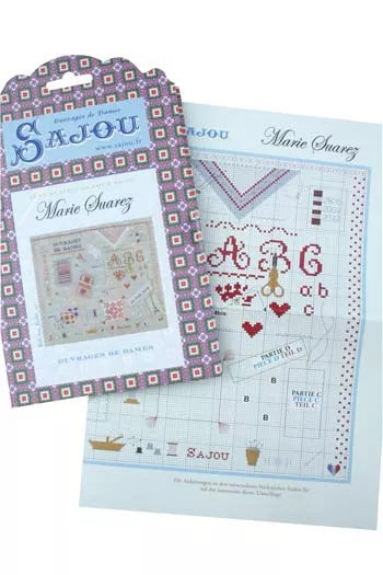 クロス・ステッチ図案　サンプラーOUVRAGES DE DAMES