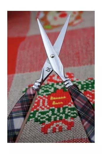 刺しゅう用ハサミ　タータンチェック