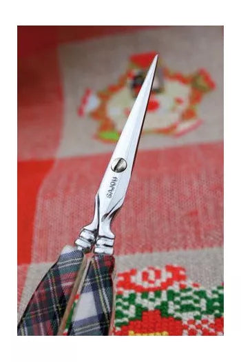 刺しゅう用ハサミ　タータンチェック