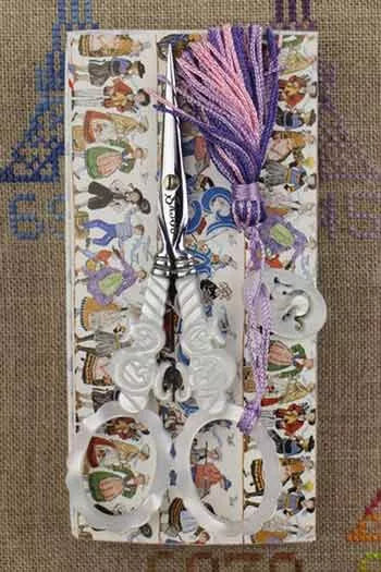 Sajou 刺繍ハサミ マザー・オブ・パール調 Sモデル｜フランス製