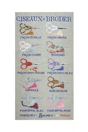 刺しゅう用ハサミ　マザー・オブ・パール調「S」モデル