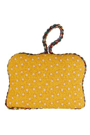 Sajou Puffies Needlepoint Kit - Little Girls Embroidering ニードルポイント・オーナメント・キット　繕い物をする女の子