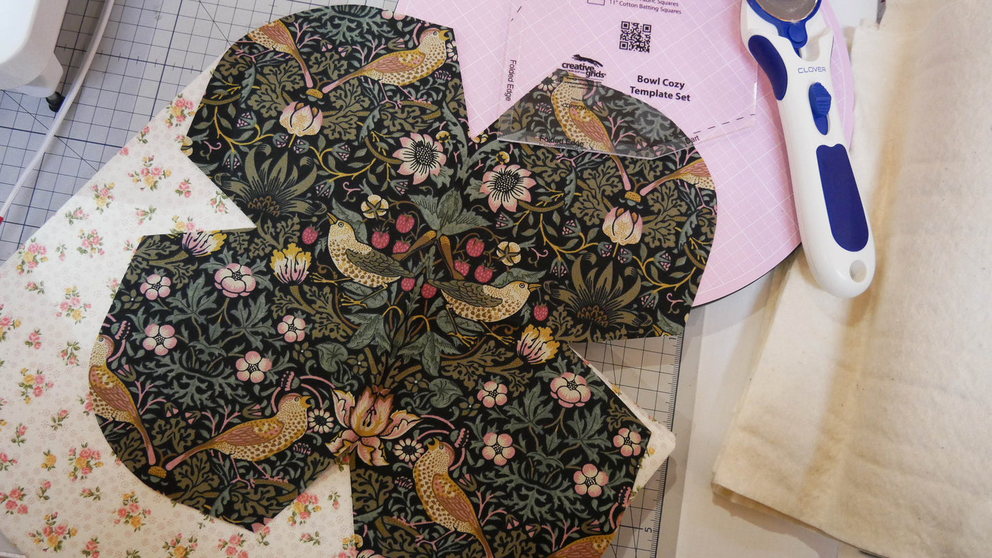 ボウルコーゼー専用キルト芯 プリカット 8枚入り | コットン100% 電子レンジ対応 | The Gypsy Quilter