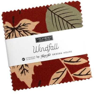 パッチワーク生地セット｜Windfall 2.5インチスクエア （約6.4cm角）42枚 | プリカット生地 ｜Fancy That Design House