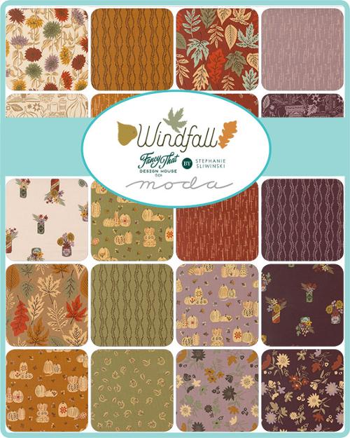パッチワーク生地セット｜Windfall 2.5インチスクエア （約6.4cm角）42枚 | プリカット生地 ｜Fancy That Design House